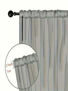 1pc Japanese-Style Linen Curtain, Simple Beige Filtering Curtain, Rod Pocket Design, Suitable For Living Room, Balcony And Bedroom Decor, Living Room Curtain, Bedroom Curtain, Multi-Scene Decorative Curtain