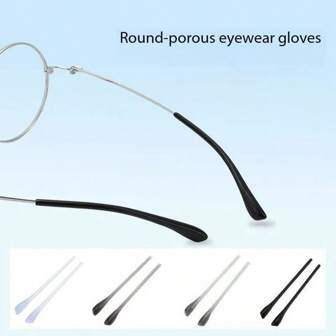 1pcsAcetate Foot Cover Round Hole Glasses Foot Cover Non-Slip Glasses Accessories Glasses Legs Leg Legs Leg Sleeve Multi-Color