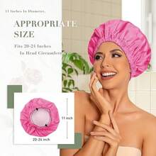 Shower Caps - Hot Pink - View 4