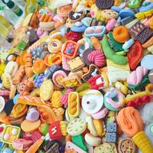 迷你食物玩具混合风格树脂食物娃娃厨房过家家迷你食物娃娃 DIY 配件适合成人和青少年 - 随机款式、玩具、迷你玩具、厨房、玩具、食物、迷你玩具、玩具、迷你玩具、厨房