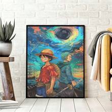 1 张索隆和山治背靠背肖像海报，动漫迷海报，游戏室装饰，高品质数码印刷实体海报，不含画框 - 彩色 - 查看 5