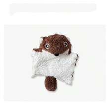 1 件宠物玩偶吱吱叫毛绒滑翔机玩偶，带皱纹纸，耐用狗狗咀嚼玩偶 - 彩色 - 查看 9