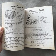 古老巫师咒语包 49 张咒语卡 66 页古老巫术手写魔法，适用于您的 Wicca 咒语书卡牌游戏，一本完整的古老巫术咒语魔药书 - 黑色 - 查看 6