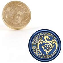 CYFUN DESIGN 1 PC Minimalist Floral Series Wax Seal Stamps 25mm Solid Brass Engraved Fire Lacquer Stamp Heads NO Handle For Decorating Notebook Gifts And Greeting Cards (Lilies, Spring Branches, Flower Bushes, Chimes Patterns) Back To School,Back To School,School Supplies