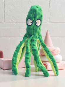 1pc Pet Sound Toy, Dog Toy, Octopus Shaped Pet Toy For Dog Playing, Interactive Toy - Blue - View 14