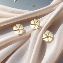 5pcs Floral Pattern Decorative Metal Buttons, Suitable For Dresses, Shirts, Sweaters, Cardigans, Knit Tops, Versatile