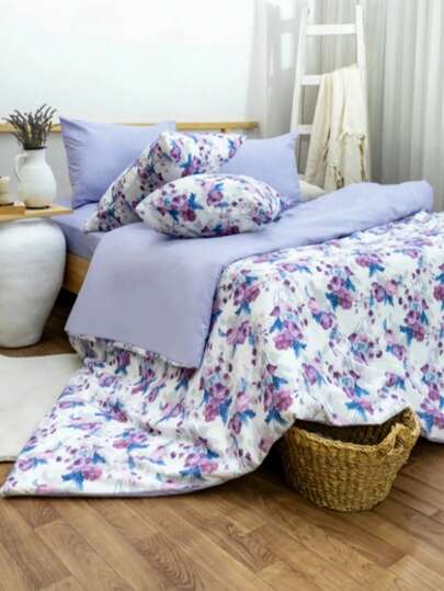 MADE IN TURKEY – BESTİNA GOLD Printed Ranforce 2-Piece Double And Single Duvet Cover Set | 160x220 Cm Duvet Cover & 50x70 Cm Pillowcase | %90 Cotton %10 Polyester | Breathable & Durable Fabric