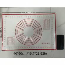 1pc Household Kitchen Baking Silicone Dough Kneading Mat With Scale,  Non-Stick Rolling Pad - Multicolor - View 15