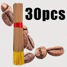 10,04 cala (25,5 cm) ręcznie robione kwiatowe kadzidełka w stylu vintage z bambusa, 12 zapachów popularnych wśród kobiet, czyste z niewielką ilością proszku, odpowiednie do domu, hotelu, studia jogi, długotrwały zapach i oczyszczanie powietrza, 30 sztuk/opakowanie