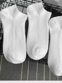 KIT 3 6 12Women's White Sports Socks With Stripes, Low Cut, Sizes 35-40, Cotton 35%, Polyester 62% - 白色 - 查看 4