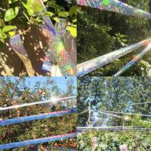 1 Roll Double-Sided Bird Repellent Tape, High Brightness Fruit Tree Deterrent Ribbon Laser Tape - As Shown - View 4
