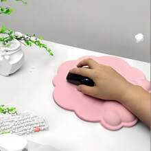 2pcs Cloud Shaped Wrist Rest Mouse Pad - Ergonomic Desk Computer Office Gaming Home Mouse Wrist Pillow, PU Foam Soft Support To Relieve Pain, Suitable For Home Office Computer