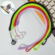 1pc Vape Lanyard + Anti-Lost Ring/Universal Vape Lanyard/Vape Strap/Fashion Vape Anti-Lost Lanyard, Long Colorful Nylon Lanyard, Pen Hang Strap, Multi-Functional Hanging Strap, Colorful Halter, Suitable For Vape, Pen, Small Cylinder