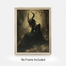 Tranh in trên vải canvas chủ đề phù thủy Lilith - Phong cách Gothic Victoria, tranh sơn dầu ngoại giáo, trang trí nhà cửa | Tranh không khung, phù hợp cho phòng khách, phòng ngủ, nhà bếp, phòng tắm, lý tưởng để trang trí phòng. - Nhiều màu - Xem 9