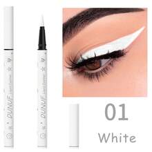 DUNUF 1 Pcs Black & White Blue & Purple Waterproof Liquid Eyeliner Sweat Resistant Stain Free Long-Lasting Quick Dry Easy To Apply Makeup - Nhiều màu - Xem 7