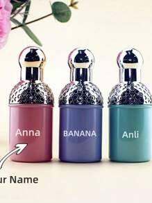 3 botellas de perfume de vidrio recargables de 30 ml con impresión UV o tallado antiguo, patrón personalizado complementario aleatorio, adecuado para viajes y regalos a familiares/amigos, regalo personalizado único (color aleatorio)