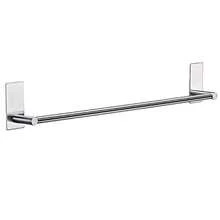 XNHHWBathroom Towel Bar Towel Holder Strong 3M Self Adhesive Hand Towel Holder Wall Mounted Stainless Steel Towel Rack For Bathroom Kitchen Dish Cloths Hanger Brushed Nickel 12'' 5ml3 - Silver - View 1