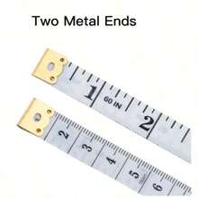 1pc, Portable Tape Measure Self-Tightening Body Measuring Ruler For Measuring Body, 60in/150cm - White - View 3