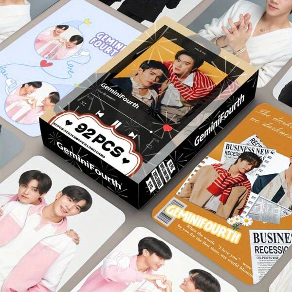 1pc/92pcs Double-Sided LOMO Photo Cards - Thai Drama Stars Series | High-Definition INS-Style Celebrity Memorabilia | Kpop Fan Support Gift, Essential For Thai TV Drama Fans