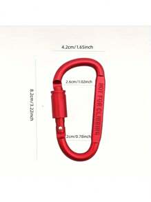 1/5pcs-Heavy Duty D-Shape Mountain Buckles - Sturdy Twist-Lock Metal Clips For Camping, Hiking, Backpacks | Locking Buckle For Hammocks, Dog Leashes, Harnesses