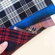 8pcs 35cmx35cm Dark Plaid Pattern Patchwork Fabric For DIY Craft - Multicolor - View 3