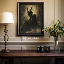 Tranh in trên vải canvas chủ đề phù thủy Lilith - Phong cách Gothic Victoria, tranh sơn dầu ngoại giáo, trang trí nhà cửa | Tranh không khung, phù hợp cho phòng khách, phòng ngủ, nhà bếp, phòng tắm, lý tưởng để trang trí phòng. - Nhiều màu - Xem 8