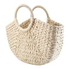 New Imitated Straw Bags For Women, Handmade Woven Basket, Rattan Bag For Women, Simple Bag That Matches Everything