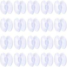 20 piezas de ventosas transparentes de PVC de doble cara, de 2 cm, adecuadas para mesas de vidrio y espejos, de vuelta al colegio - Multicolor - Ver 9