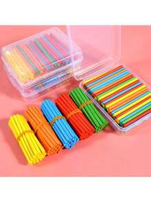Colourful Maths Teaching Tools - 100 Counting Sticks In 5 Colours - Office Supplies, Education And Learning - Perfect For Exercising Your Brain! School Supplies, Back To School