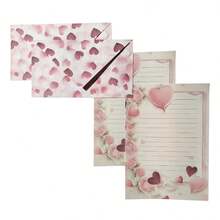 Decorated Letterhead Kit With 10 + Heart-Printed Envelopes - Multicolor - View 6