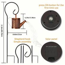 Outdoor Solar Water Kettle Light, Solar Water Bottle Light With String Light - Hanging Flower Lamp Decoration Light, Solar Waterfall Light, Suitable For Courtyard Paths, Home Terrace Decoration, Holiday Gifts