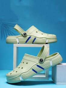 1 Paar atmungsaktive, rutschfeste Herren Sandalen, Neuestes Design 2025, Straßenmode Stil, Lässig Outdoor Strandlatschen, bequem und weich für den täglichen Gebrauch drinnen