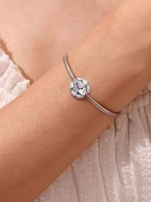 1 PC 925 Sterling Silver Twisted Heart Pendant Charm Pendant Ball Suitable For Bracelets DIY Women's Jewelry Valentines