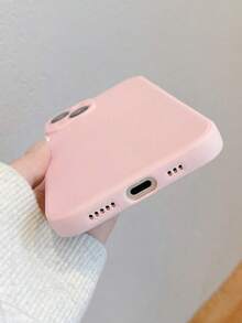 纯色创意防摔手机壳适用于 16、12、13、14、15、11、13 Pro Max、16 Plus 防水防震防刮 - 粉色 - 查看 5