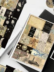 50pcs Vintage World Map Tidal Stickers, Waterproof Decorative Stickers For Phones, Laptops, Luggage - Multicolor - View 2