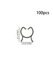 100/200 chiếc kẹp cây cảnh, kẹp lan, giá đỡ bằng nhựa, giá giữ thân cây, kẹp leo, giá đỡ mọc thẳng đứng. - Màu xanh lá cây đậm - Xem 18