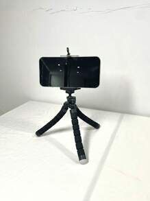 Trípode flexible de pulpo, soporte pequeño para teléfono y cámara con agarre de esponja, soporte de mini pulpo rotatorio a 360° para fotografía y videografía, soporte portátil y ajustable con abrazaderas universales compatible con iPhone, teléfonos Android, regalo de cumpleaños, familiar, amigos, soporte para teléfono, accesorios para teléfono