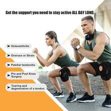 可调节压缩护膝，带侧稳定器和髌骨凝胶垫，用于膝盖支撑，带可拆卸金属条支撑的护膝，适用于男士和女士，用于跑步、锻炼、日常生活的护膝健身房配件护膝运动护膝健身房护膝