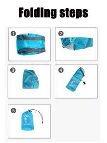 1pc Foldable Backpack - 20L Outdoor Sports Bag - Water-Resistant, And Comfortable Folding Bag Ultra-Light Portable Storage Bag Camping Essentials Camping Equipment