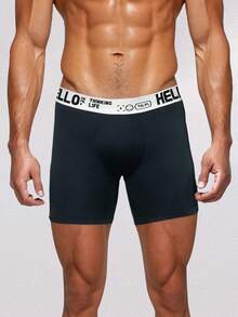 Men's Boxer Briefs - Silky Underwear For Men, Comfortable Tagless Cool Men Trunks 4pcs - White - View 3