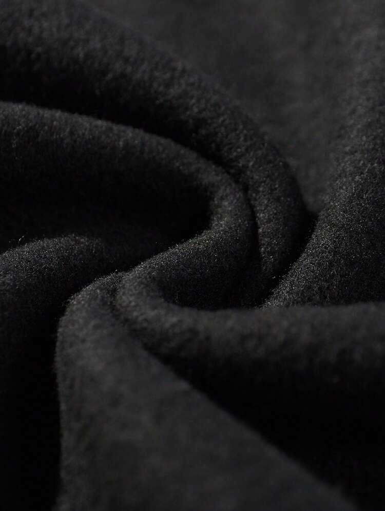 1pc Men's Hooded Sweatshirt With Italian & American Flag Crossed Flags Print - 300gsm Heavyweight Pullover, All-Season Casual Wear For Home, Outdoor, Sports, Work, Vacation - Machine Washable, Black/Gray/Red-Unisex Vintage Cotton Tee Black White - Loose Fit For American Music Festival Camping & ShowsMen's Black Vintage Hoodie Unisex Fit|Soft Cotton Unisex Black Retro Hoodie With  Pocket - 黑色 - 查看 4