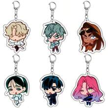 Anime Alien Stage Keychain Luka Ivan Till Mizi Hyuna Sua Key Chain Game Accessories Backpack Pendant Prop Jewelry Gift