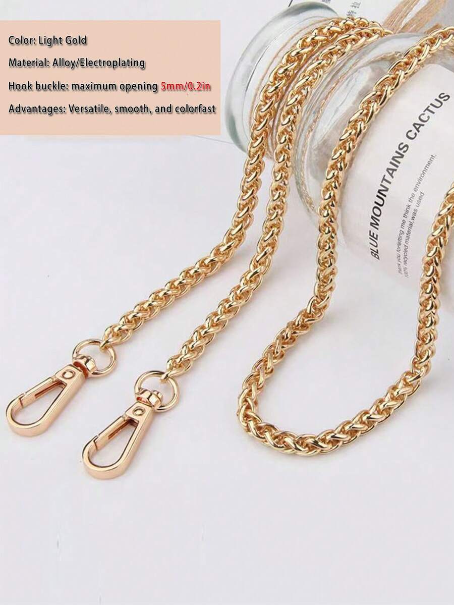 1pc DIY 120cm/47in Bag Chain Strap Handle Shoulder Crossbody Replacement Chain Accessories For Women Handbag Back To School Supplies