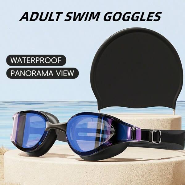 1 Stück coole Schwimmbrille für Erwachsene, wasserdicht beschlagfrei Schwimmbrille mit hoher Auflösung, Outdoor Wassersport Ausrüstung, unisex