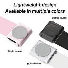 HITOZON 无线扩音器，带两个磁性麦克风，磁性隐藏充电，音质好，电池寿命长，体积小，音量大，室内外无压力，适用于各种场景和职业