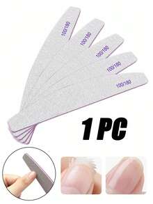 Nail File, Professional Nail File, Reusable Double-Sided Sandpaper Nail File (100/180 Grit), 1/5/10/20/35/50 Pcs, Home And Salon Manicure Tool, Women Gift, Manicure Tool, Nail Care Tool, Grooming Tool, Cosmetic Tool, Nail Care Accessory - Light Grey - View 13