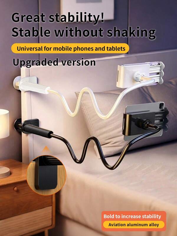 1 Stück 360° drehbarer Spiralständer für Tablet/Handy, Nachttischständer, Live-Streaming-Ständer, für Tisch, Schreibtisch, Computertisch, Tablet-Ständer