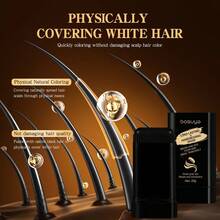 BOSUYA 2-In-1 Hair Styling Stick Covering Gray Hair Simple Convenient Comes With Comb Teeth Hair Dye Stick For Hair Style, Back To School, Travel Holiday Essentials, Hair Accessories For Women, Slick Back Brush, Barber Accessories, Hair Dryer, Hair, Barber, Hair Tools, Hair Products, Hair Accessories, Edge Brush, Styling Brush, Curly Hair Products, Hairdressing Equipment, Hair Cutting Scissors, Christmas, Barbershop, Hairdressing, Hair Dryer, Hair Brush, Barber, Hairdressing Equipment, Hairstyle, Hairdressing, Barber Accessories, Barbershop, Hairdressing Equipment - Multicolor - View 4