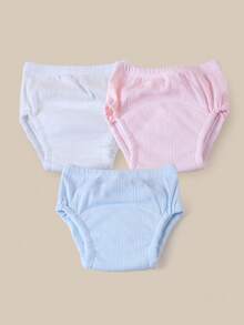 3 件套新生儿如厕训练裤，透气舒适，适合夏季，柔软吸水，可重复使用，可洗内裤，用于如厕训练，防漏，适合男婴和女婴 - 彩色 - 查看 28