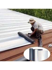Ceci est un ruban industriel imperméable de 5 m de long sur 0,5 m de large, convenant aux surfaces métalliques, aux plastiques et aux carreaux ondulés. Il peut être utilisé pour réparer les fuites d'eau, fournir une protection contre l'ombre/l'isolation et empêcher l'oxydation et la rouille des surfaces métalliques.